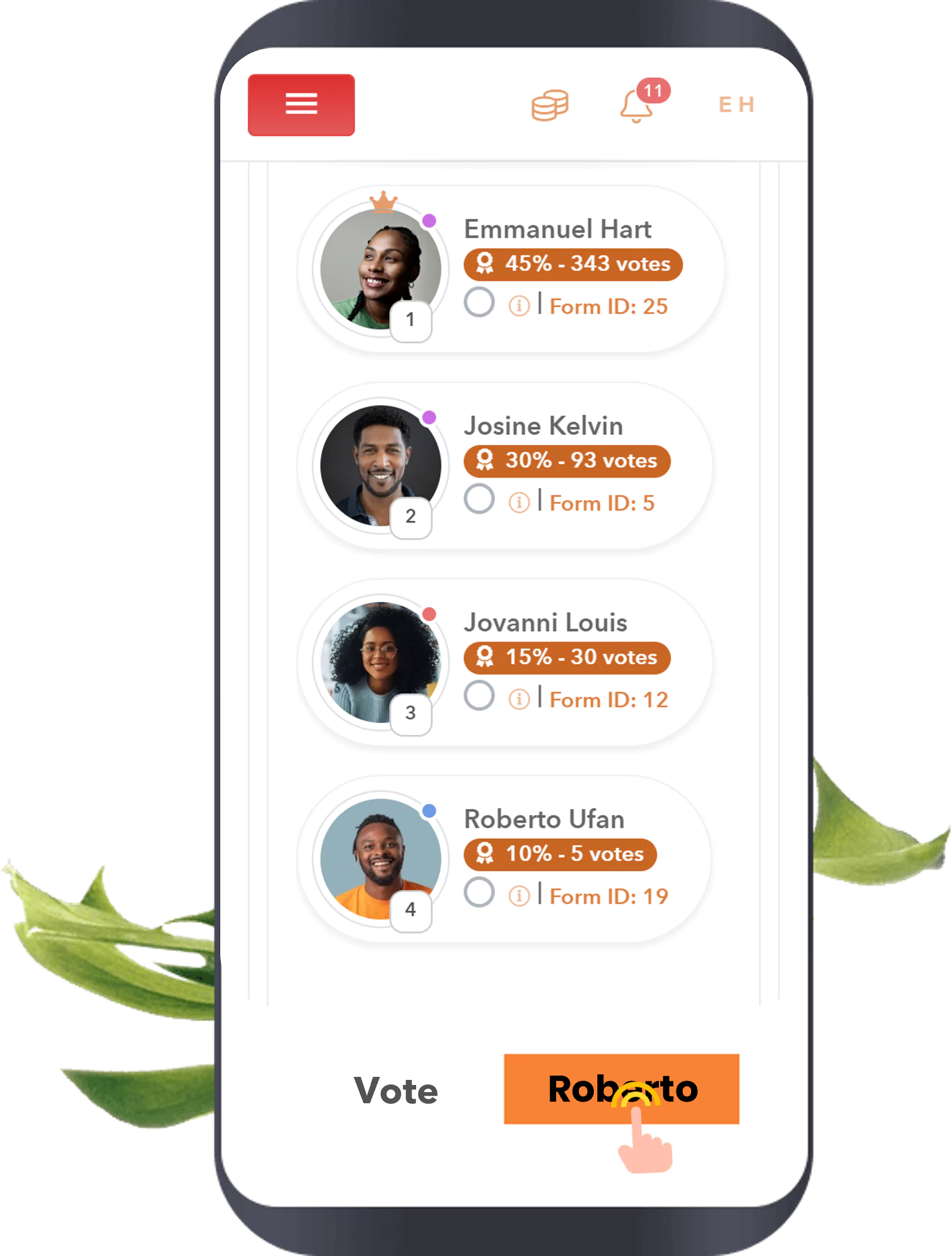 Applicants filtering
